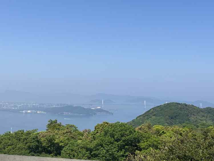 五色台からの瀬戸大橋の眺望